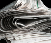 zusammengedrückte Zeitung
